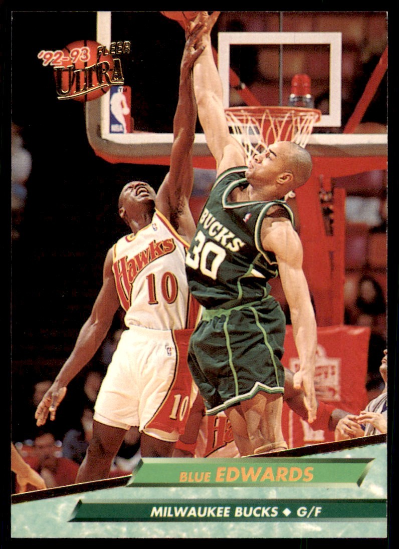 1992-93 Fleer Ultra Blue Edwards Basketball Cards #298