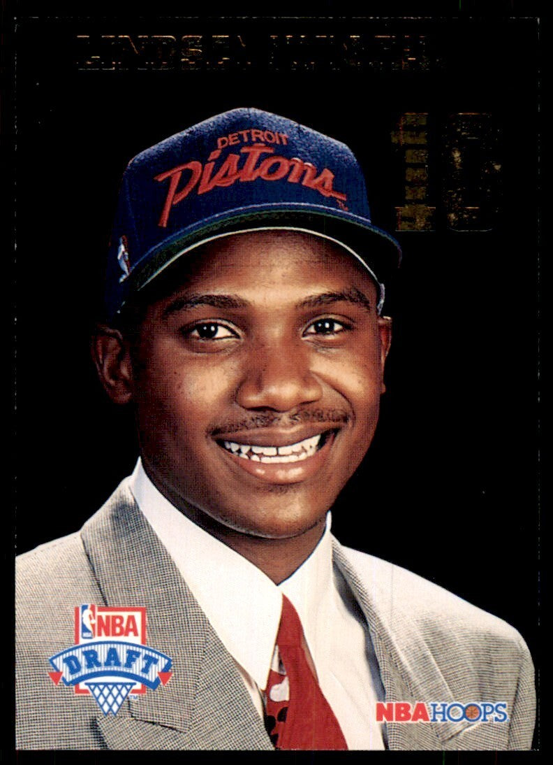 1993-94 NBA Hoops Basketball Card Lindsey Hunter Detroit Pistons #LP10