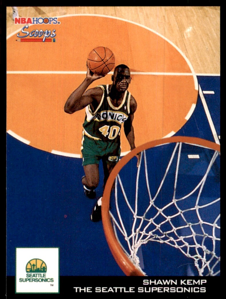 1993-94 NBA Hoops Basketball Card Shawn Kemp Seattle SuperSonics #HS25