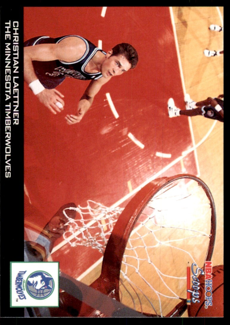 1993-94 NBA Hoops Basketball Card Christian Laettner Minnesota Timberwolves