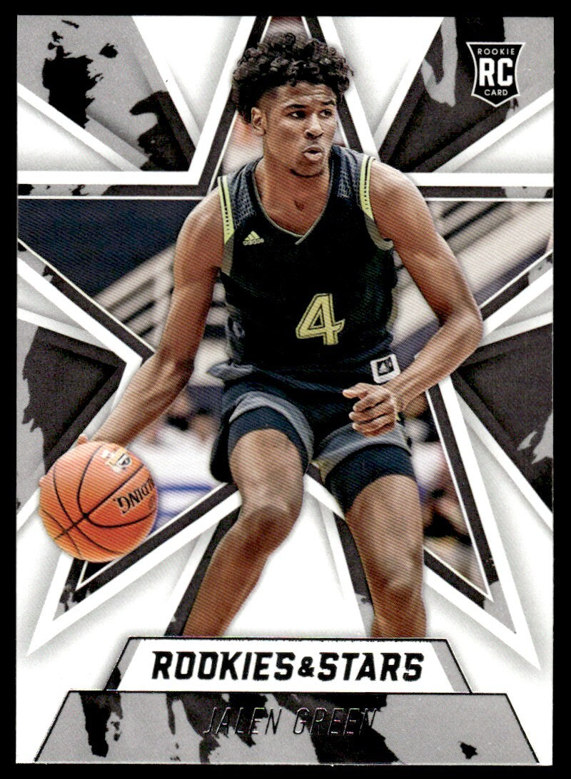 2020-21 Panini Rookies & Stars Basketball Card Jalen Green Houston Rockets #304