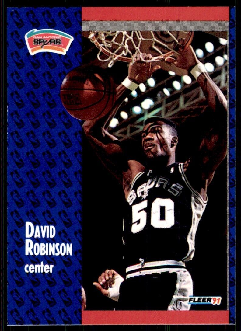 1991-92 Fleer David Robinson Basketball Cards #187