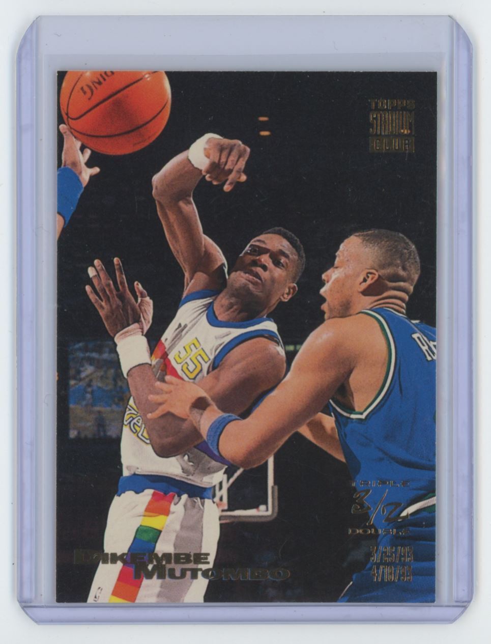 1993-94 Stadium Club Basketball Card Dikembe Mutombo A Denver Nuggets #109