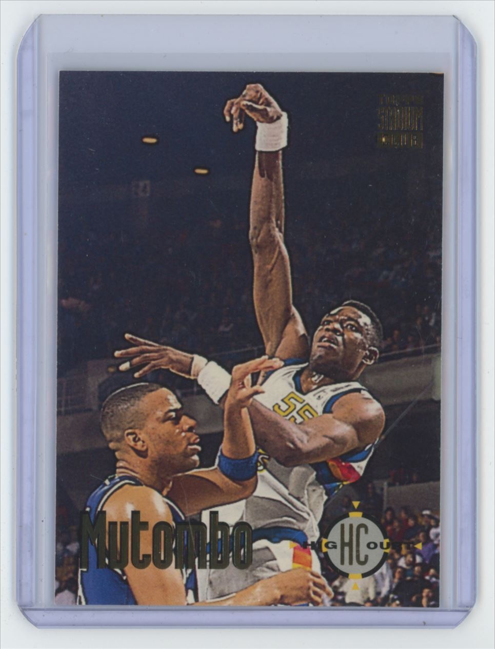 1993-94 Stadium Club Basketball Card Dikembe Mutombo B Denver Nuggets #63