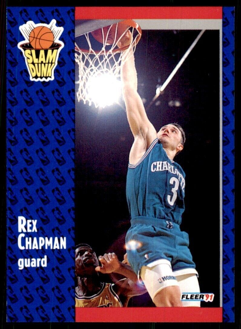 1991-92 Fleer Rex Chapman Basketball Cards #229