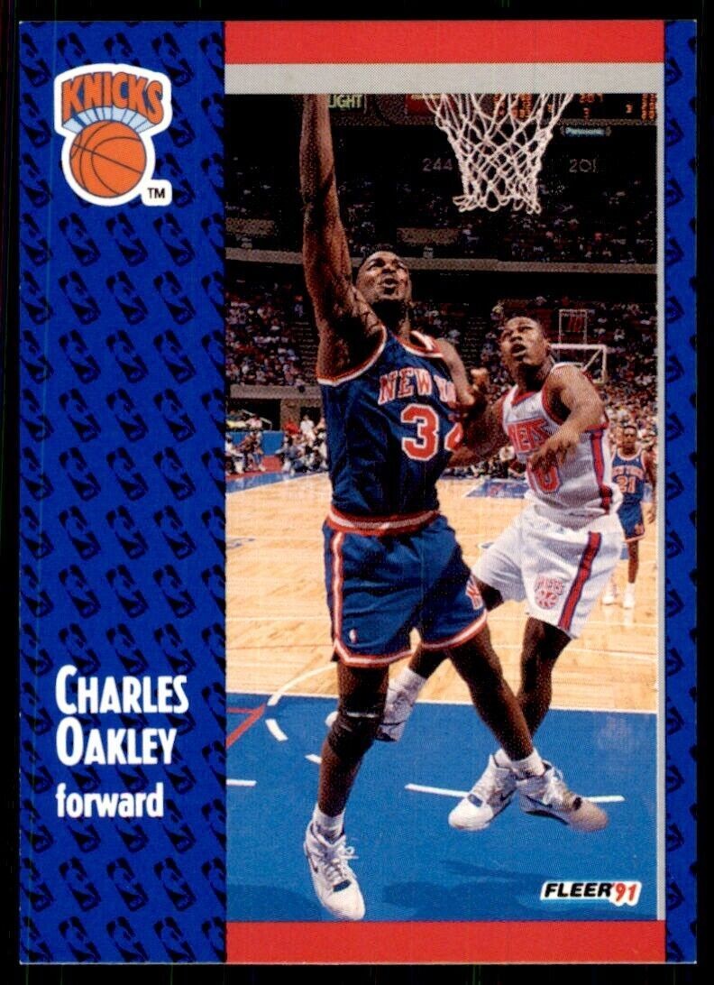 1991-92 Fleer Charles Oakley Basketball Cards #138