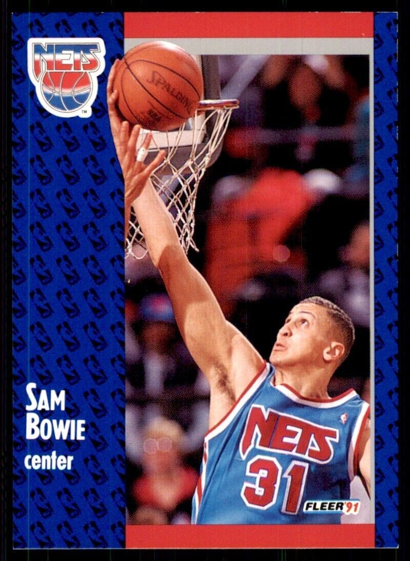 1991-92 Fleer Sam Bowie Basketball Cards #129