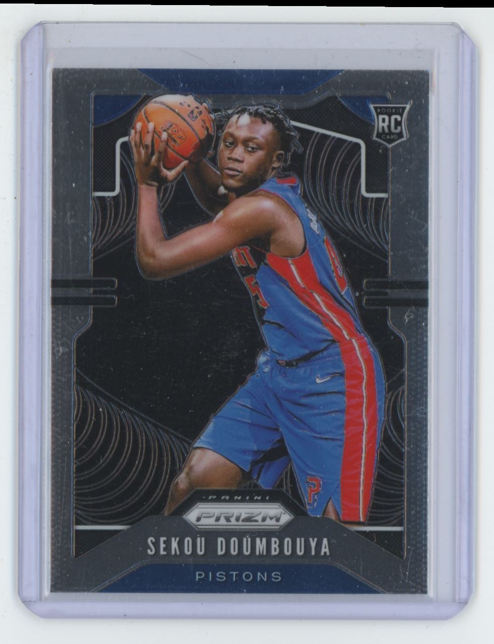 2019-20 Panini Prizm Basketball Card Sekou Doumbouya Rookie Detroit Pistons #261