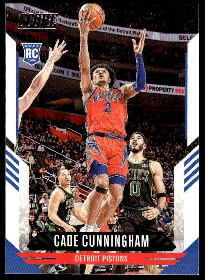 2021-22 Score Basketball Card Cade Cunningham Rookie Detroit Pistons #140