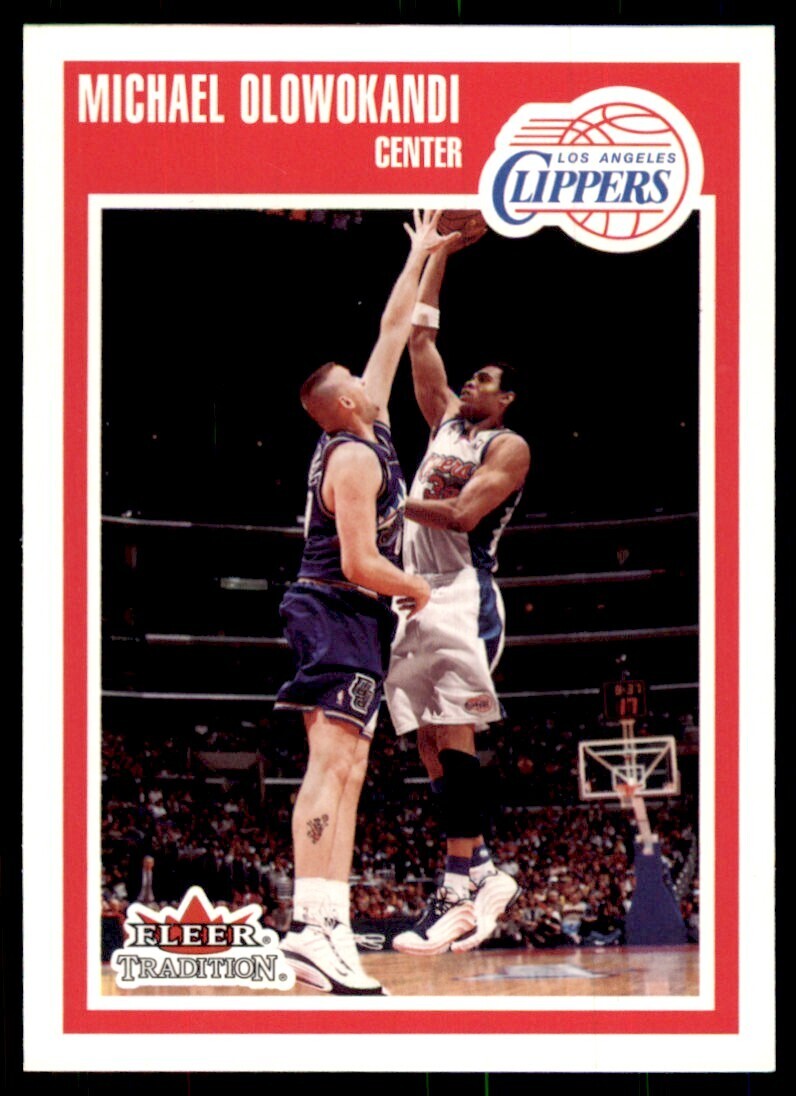 2002-03 Fleer Tradition Michael Olowokandi A Basketball Cards #60