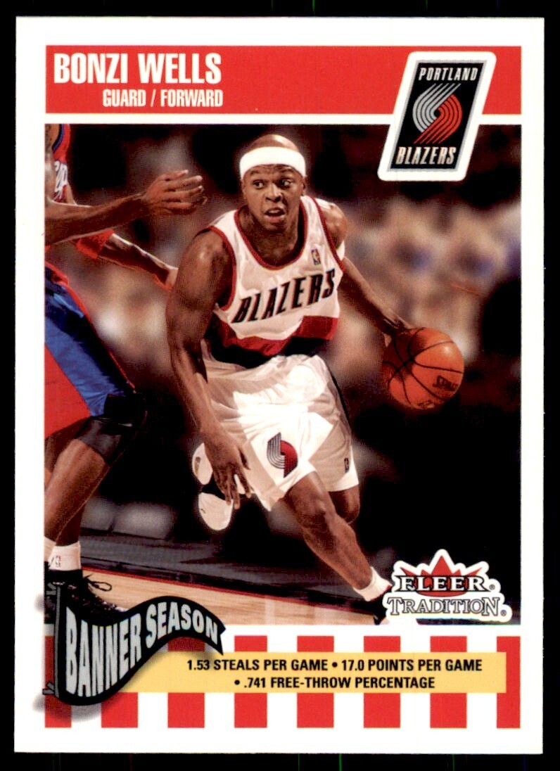 2002-03 Fleer Tradition Bonzi Wells A Basketball Cards #266