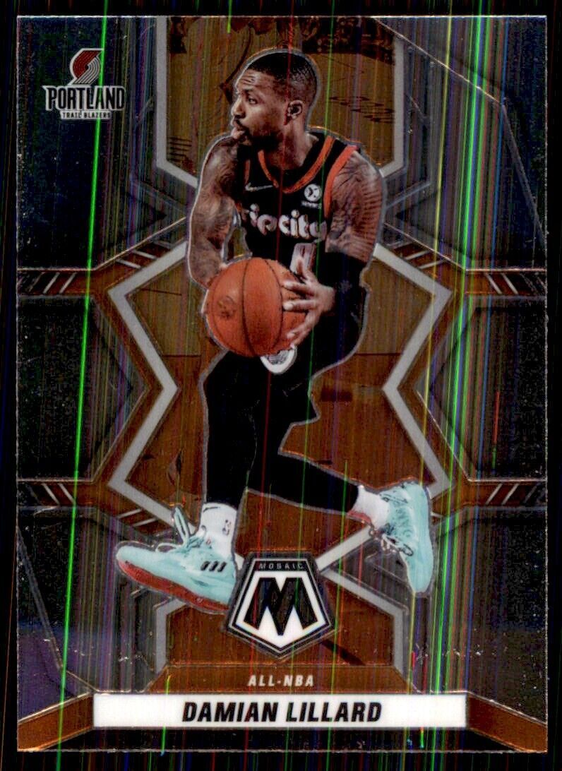 2021-22 Mosaic Damian Lillard Basksetball Cards #287