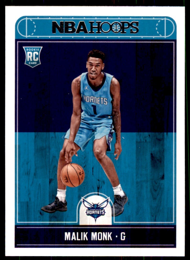 2017-18 Panini NBA Hoops Malik Monk A Basketball Cards #261