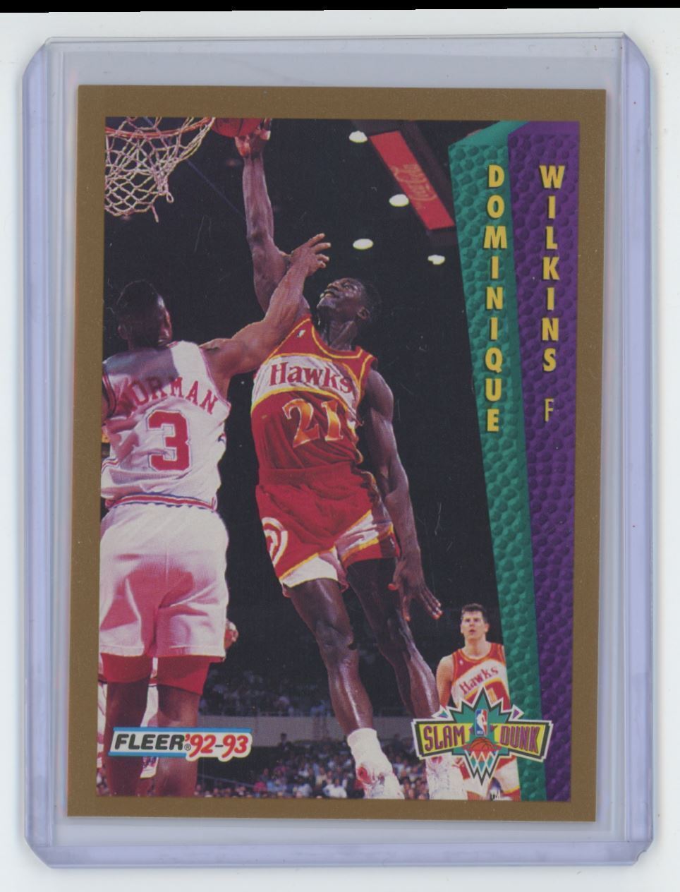 1992-93 Fleer Basketball Card Dominique Wilkins Atlanta Hawks #279