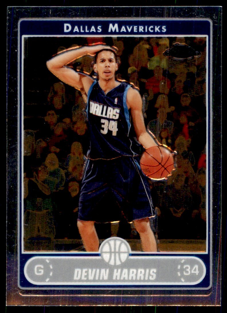 2006-07 Topps Chrome Devin Harris A Basketball Cards #87