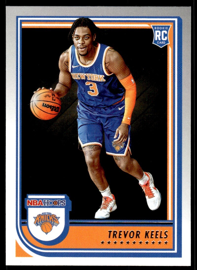 2022-23 Hoops Basketball Card Trevor Keels Rookie B New York Knicks #267