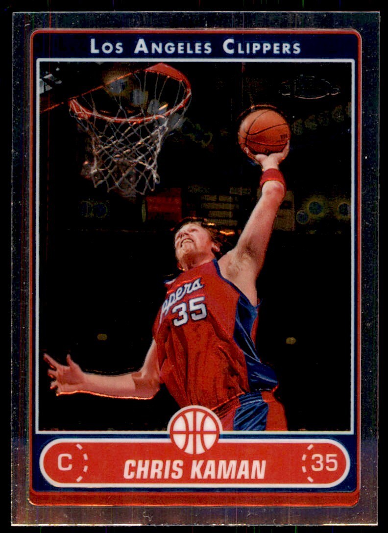 2006-07 Topps Chrome Chris Kaman Basketball Cards #35