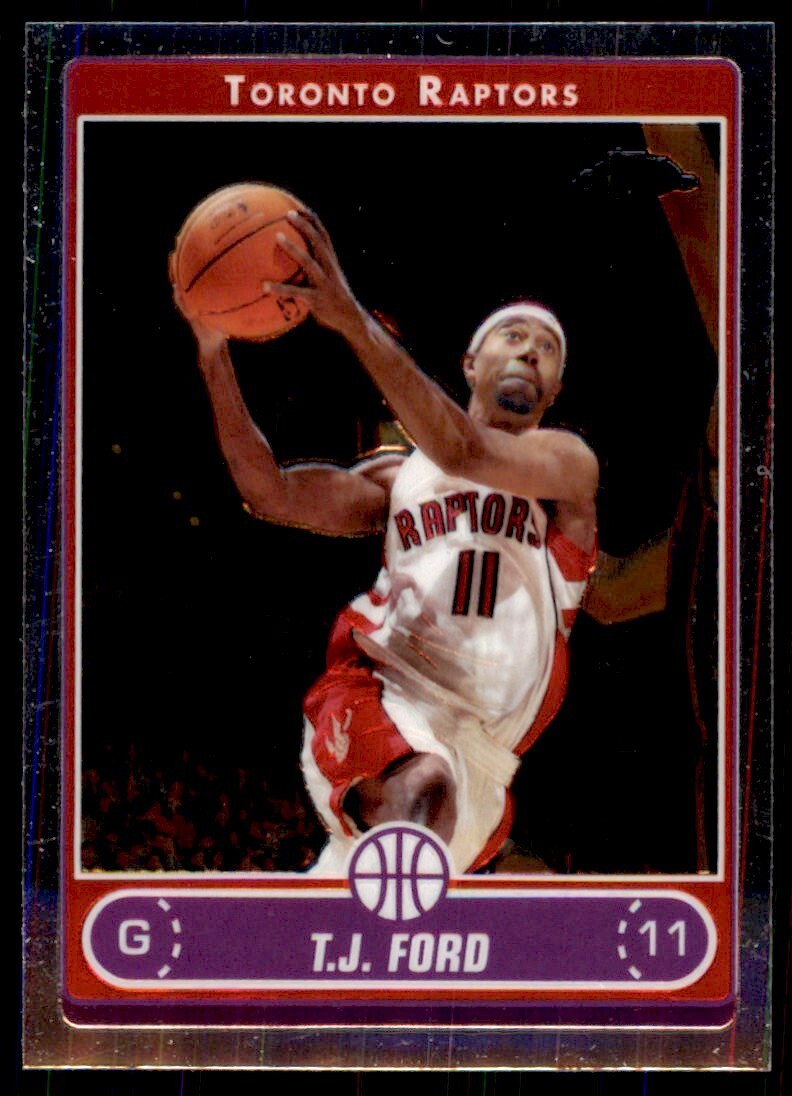 2006-07 Topps Chrome T.J. Ford B Basketball Cards. #117