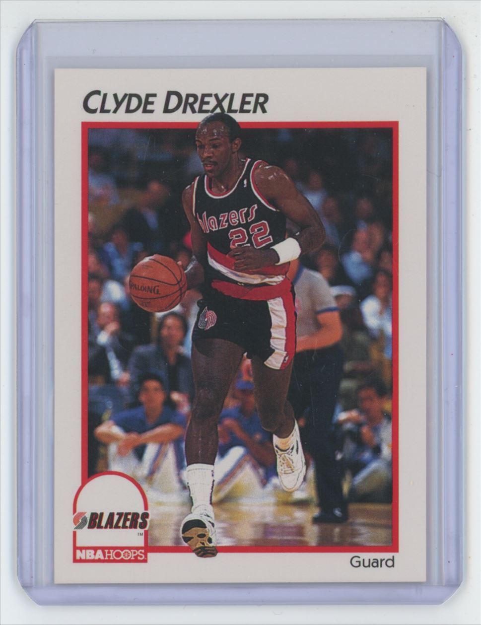 1991-92 Hoops Basketball Card Clyde Drexler Portland Trail Blazers #34