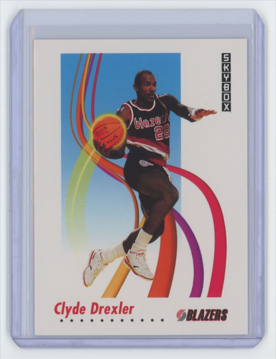 1991-92 SkyBox Basketball Card Clyde Drexler Portland Trail Blazers #237