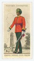 1938 Players Cigarettes Military Uniforms British Empire Udaipur State Force #40
