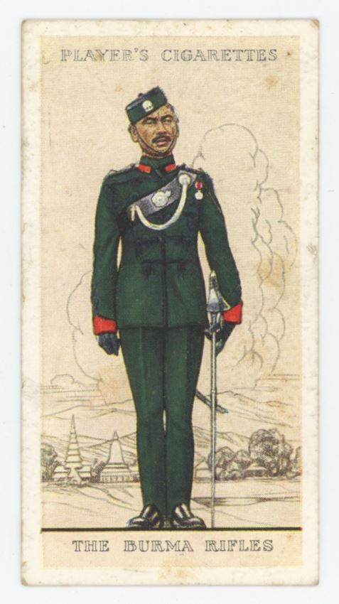 1938 Players Cigarettes Military Uniforms British Empire Burma Defence Force #41