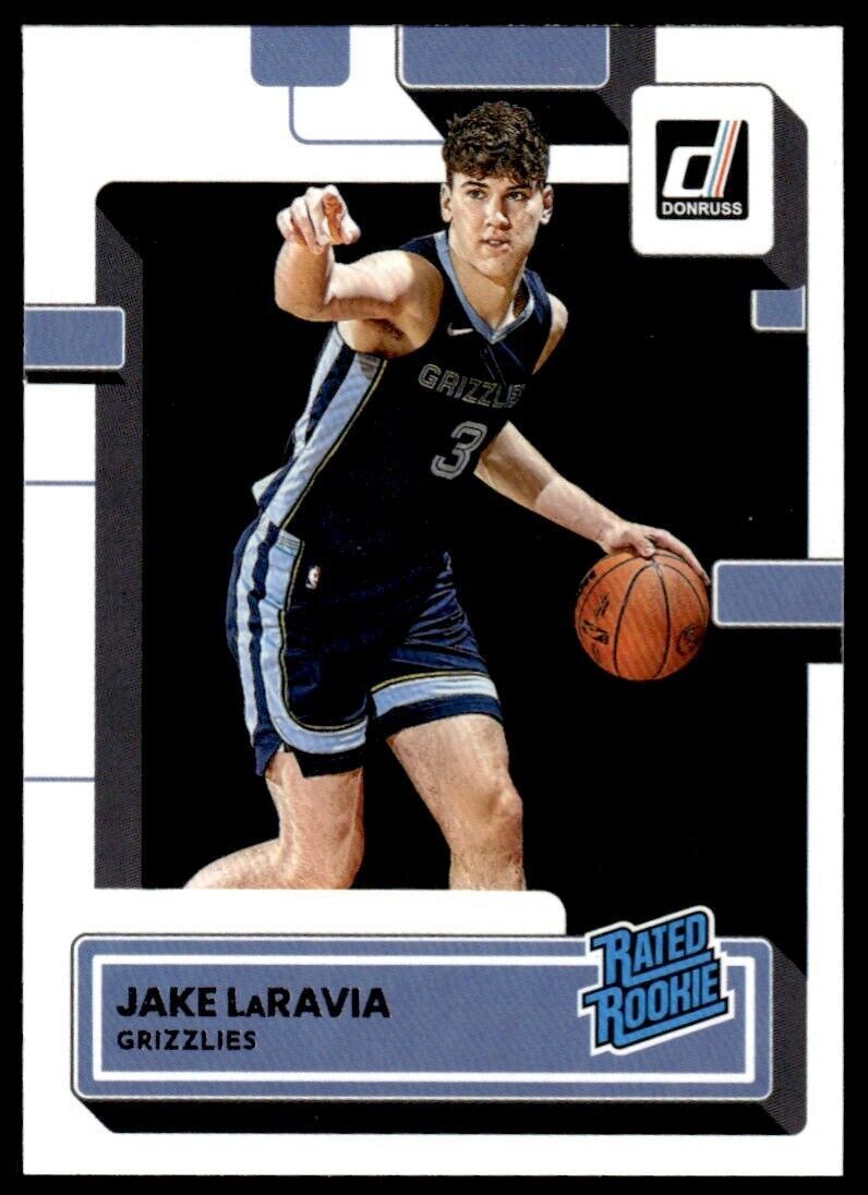 2022-23 Donruss Basketball Card Jake LaRavia Rookie Memphis Grizzlies #219