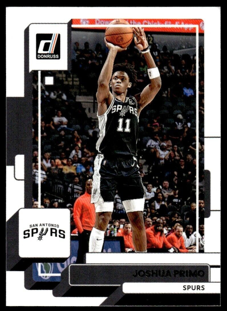 2022-23 Donruss Basketball Card Joshua Primo San Antonio Spurs #171