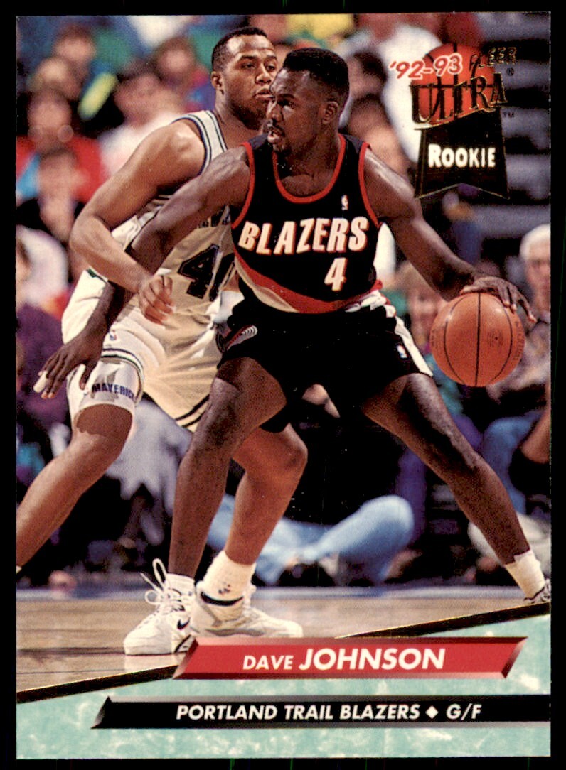 1992-93 Fleer Ultra. Dave Johnson Rookie Basketball Cards #344