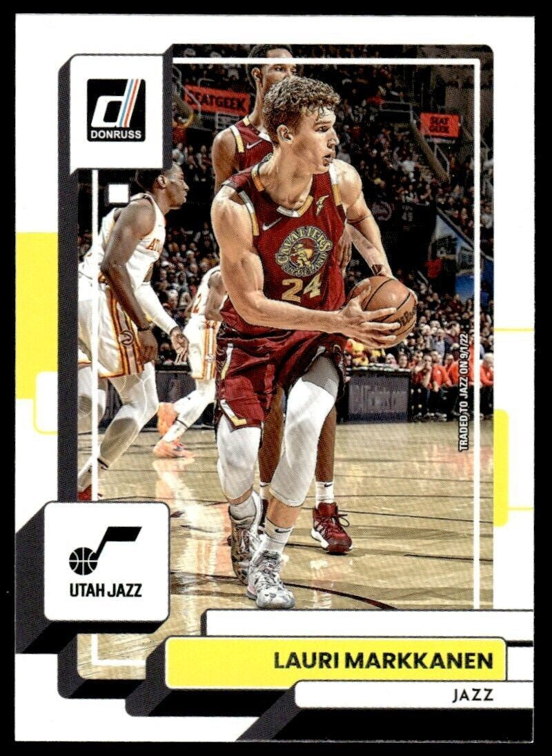 2022-23 Donruss Basketball Card Lauri Markkanen Utah Jazz #176
