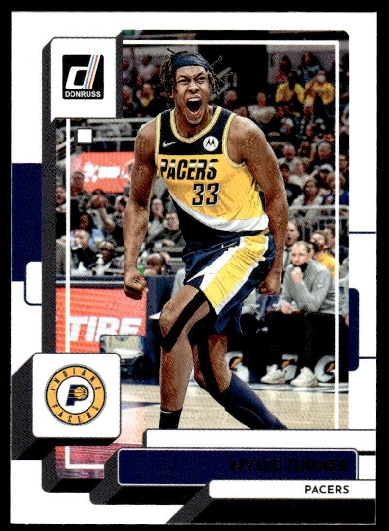 2022-23 Donruss Basketball Card Myles Turner Indiana Pacers #49