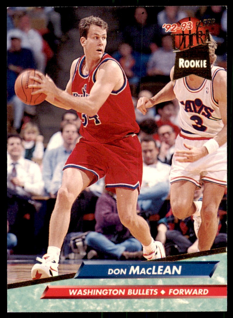 1992-93 Fleer Ultra. Don MacLean Rookie A Basketball Cards #370