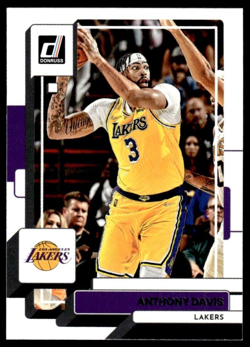 2022-23 Donruss Basketball Card Anthony Davis Los Angeles Lakers #129