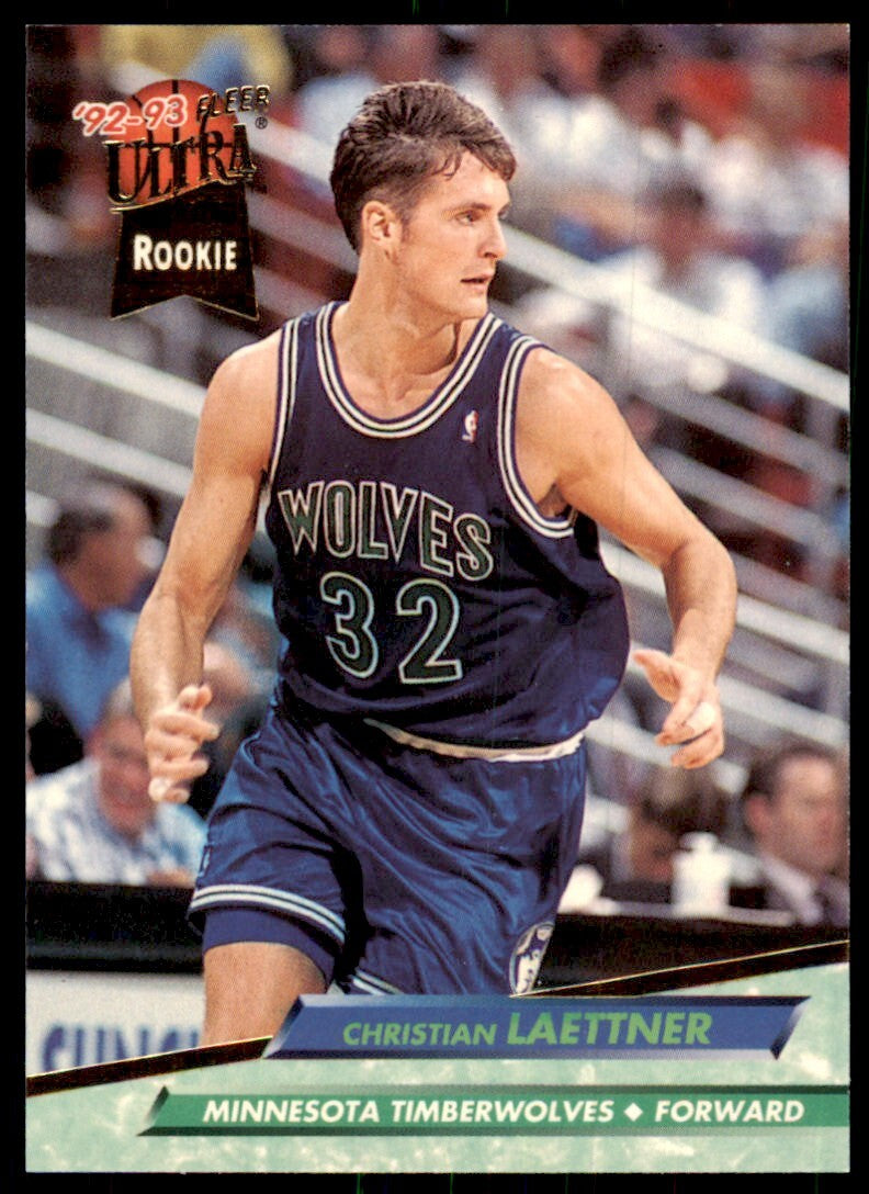 1992-93 Fleer Ultra. Christian Laettner Rookie Basketball Cards. #304
