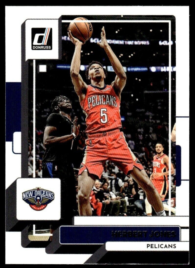 2022-23 Donruss Basketball Card Herbert Jones AB New Orleans Pelicans #165
