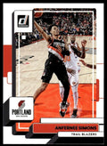 2022-23 Donruss Basketball Card Anfernee Simons AB Portland Trail Blazers #107