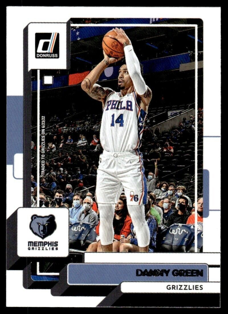 2022-23 Donruss Basketball Card Danny Green A Memphis Grizzlies #159