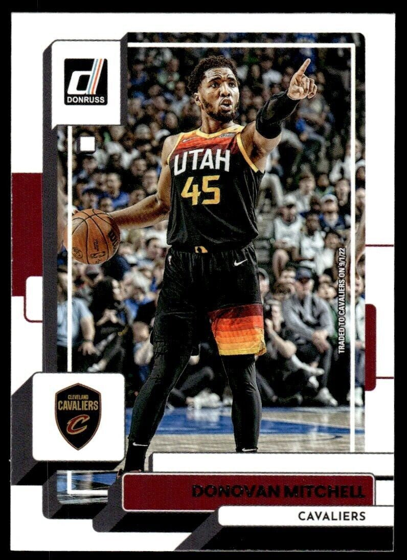 2022-23 Donruss Basketball Card Donovan Mitchell AA Cleveland Cavaliers #111