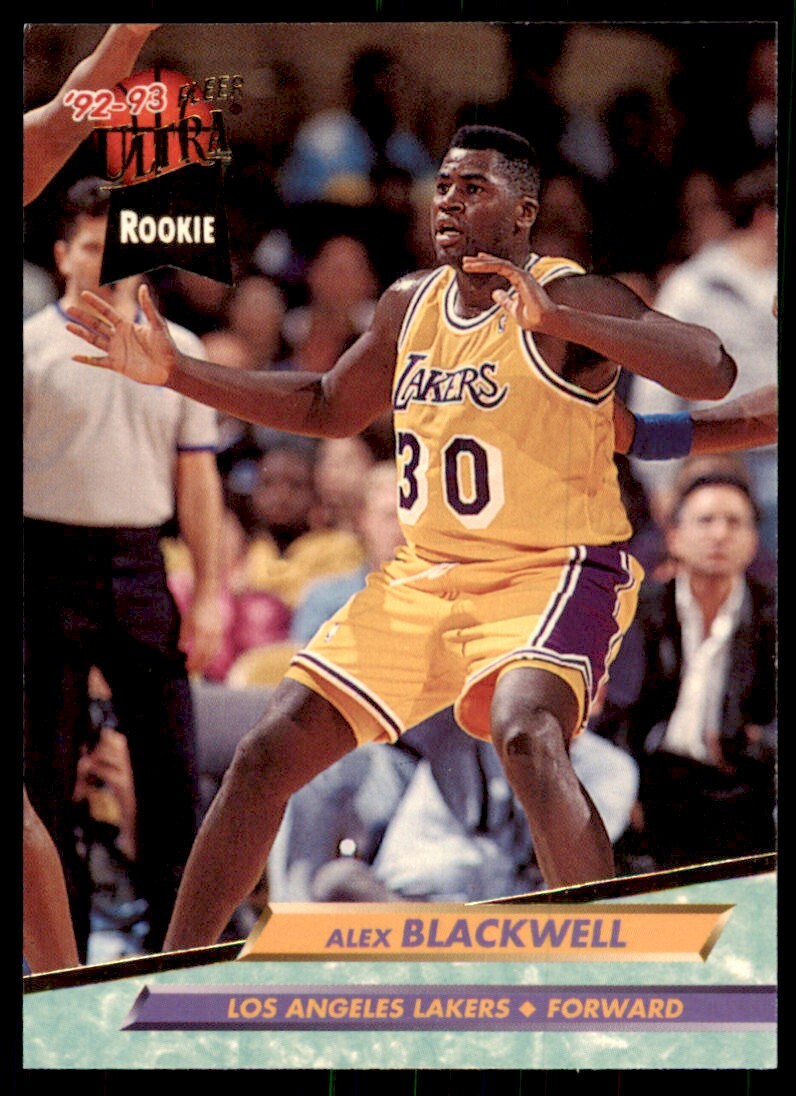 1992-93 Fleer Ultra. Alex Blackwell Rookie Basketball Cards. #285