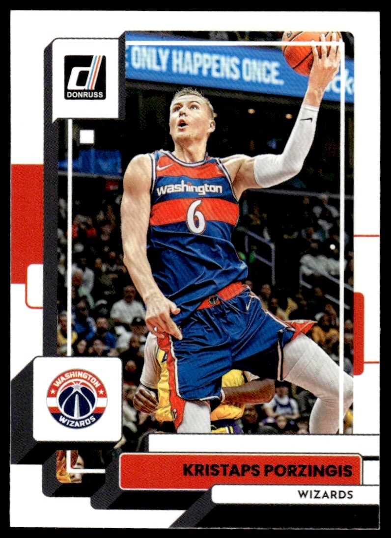 2022-23 Donruss Basketball Kristaps Porzingis Washington Wizards #84