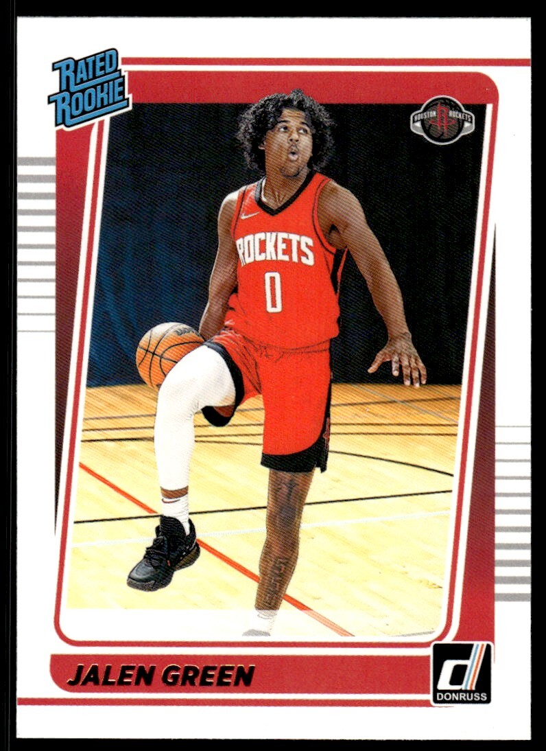 2021-22 Donruss Basketball Card Jalen Green Rookie Houston Rockets #209