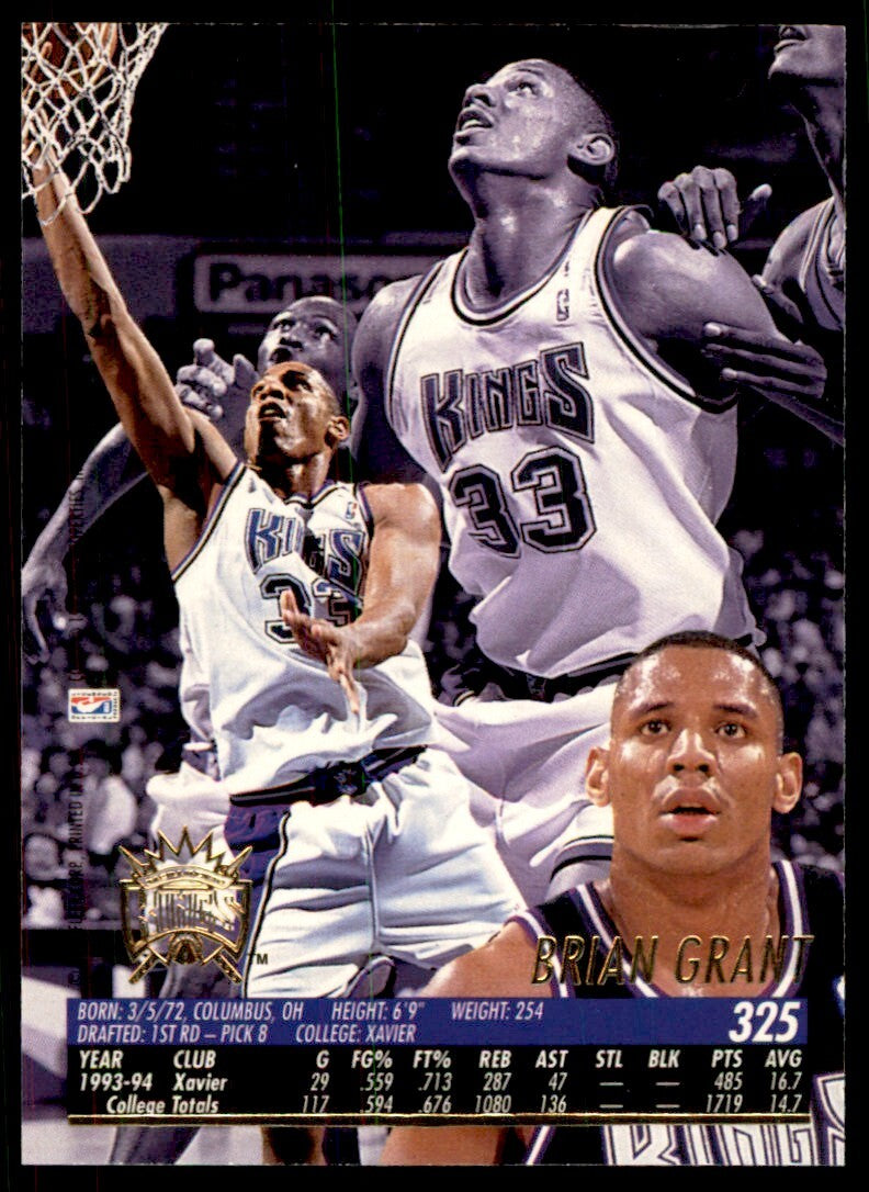 1994-95 Fleer Brian Grant A Basketball Cards #325
