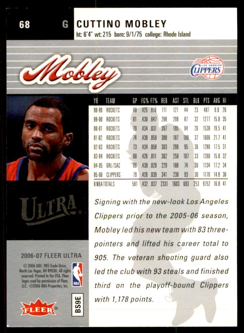 2006-07 Fleer Ultra. Cuttino Mobley Basketball Cards #68