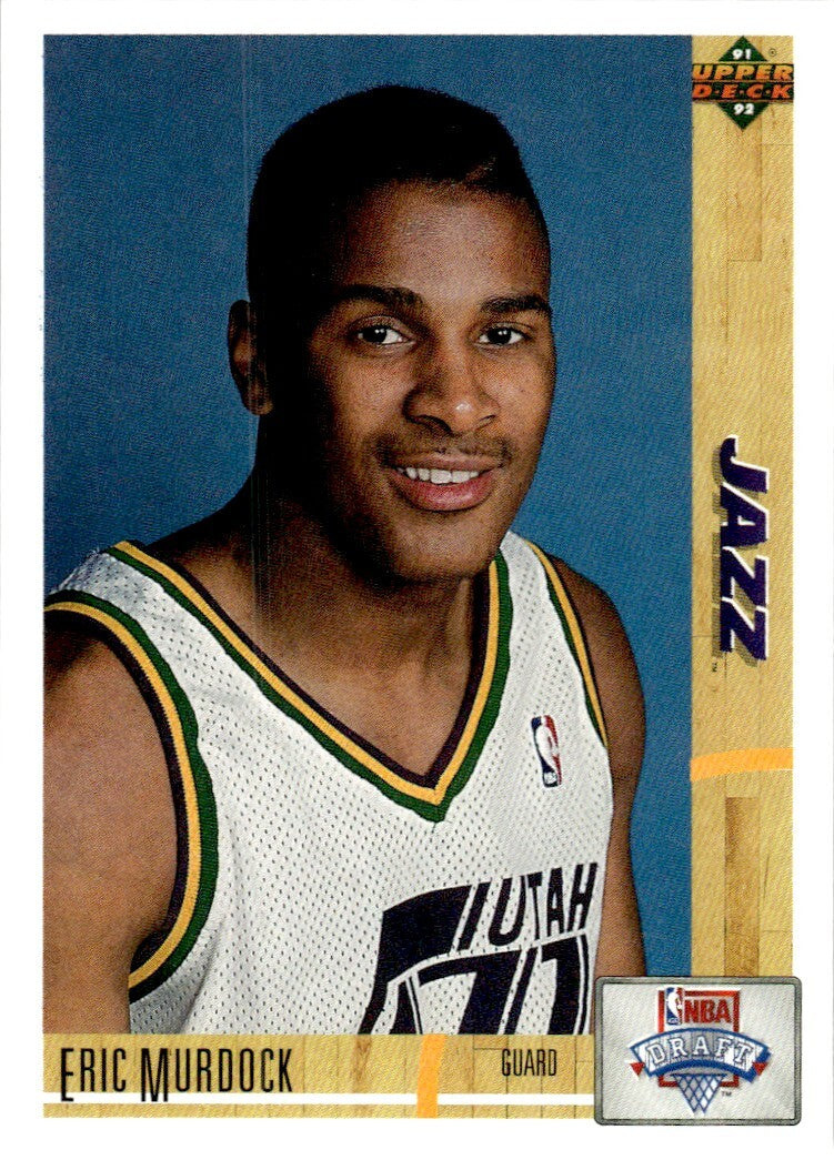 1991-92 Upper Deck Basketball Card Eric Murdock Utah Jazz #12