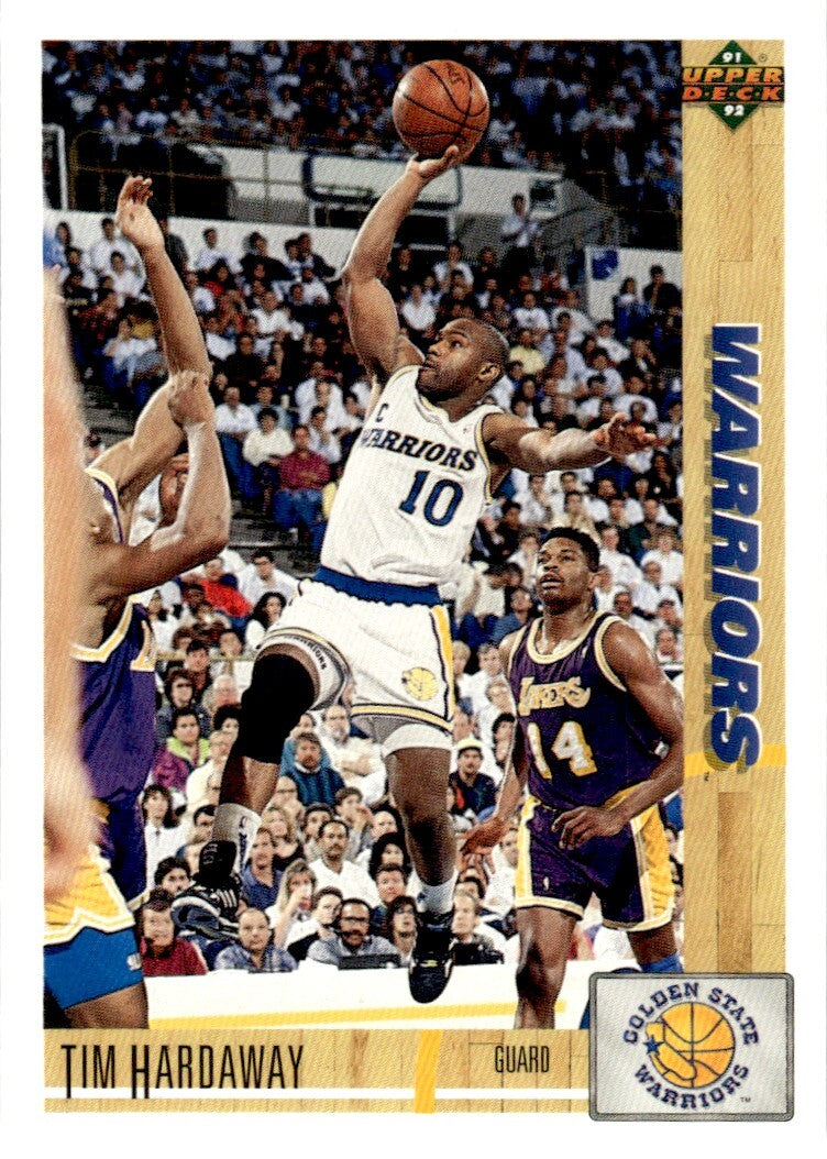 1991-92 Upper Deck Basketball Card Tim Hardaway Golden State Warriors #243