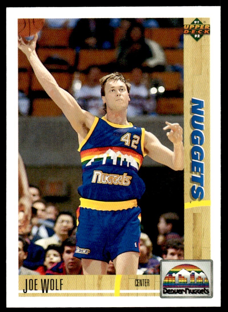 1991-92 Upper Deck Basketball Card Joe Wolf Denver Nuggets #297