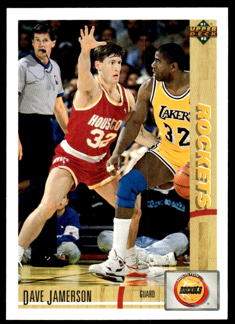 1991-92 Upper Deck Basketball Card Dave Jamerson Houston Rockets #296