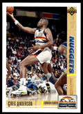 1991-92 Upper Deck Basketball Card Greg Anderson Denver Nuggets #314