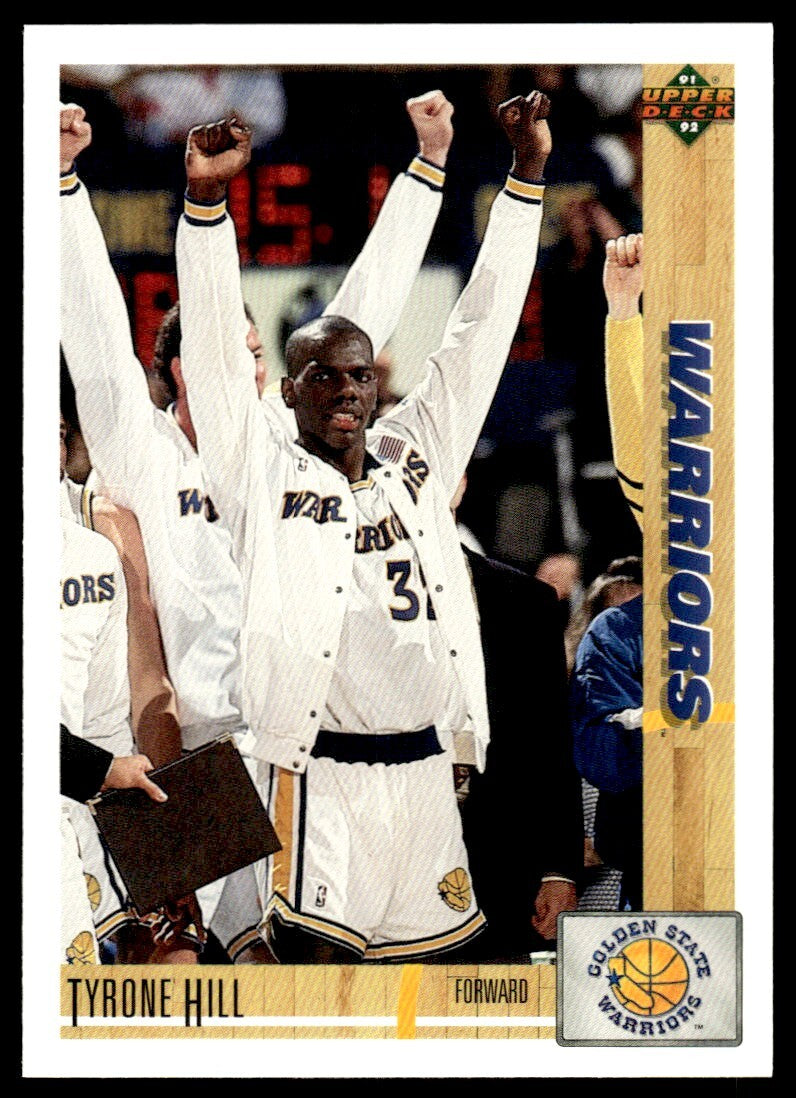 1991-92 Upper Deck Basketball Card Tyrone Hill Golden State Warriors #263