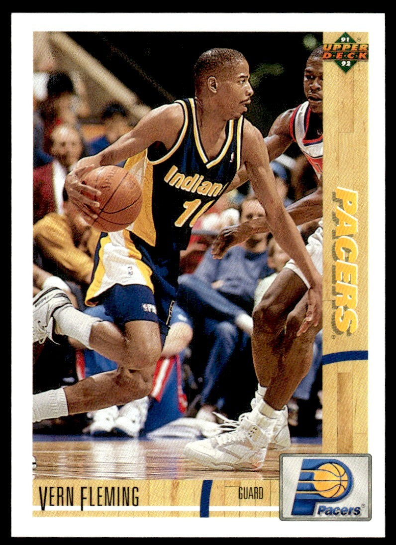1991-92 Upper Deck Basketball Card Vern Fleming Indiana Pacers #238